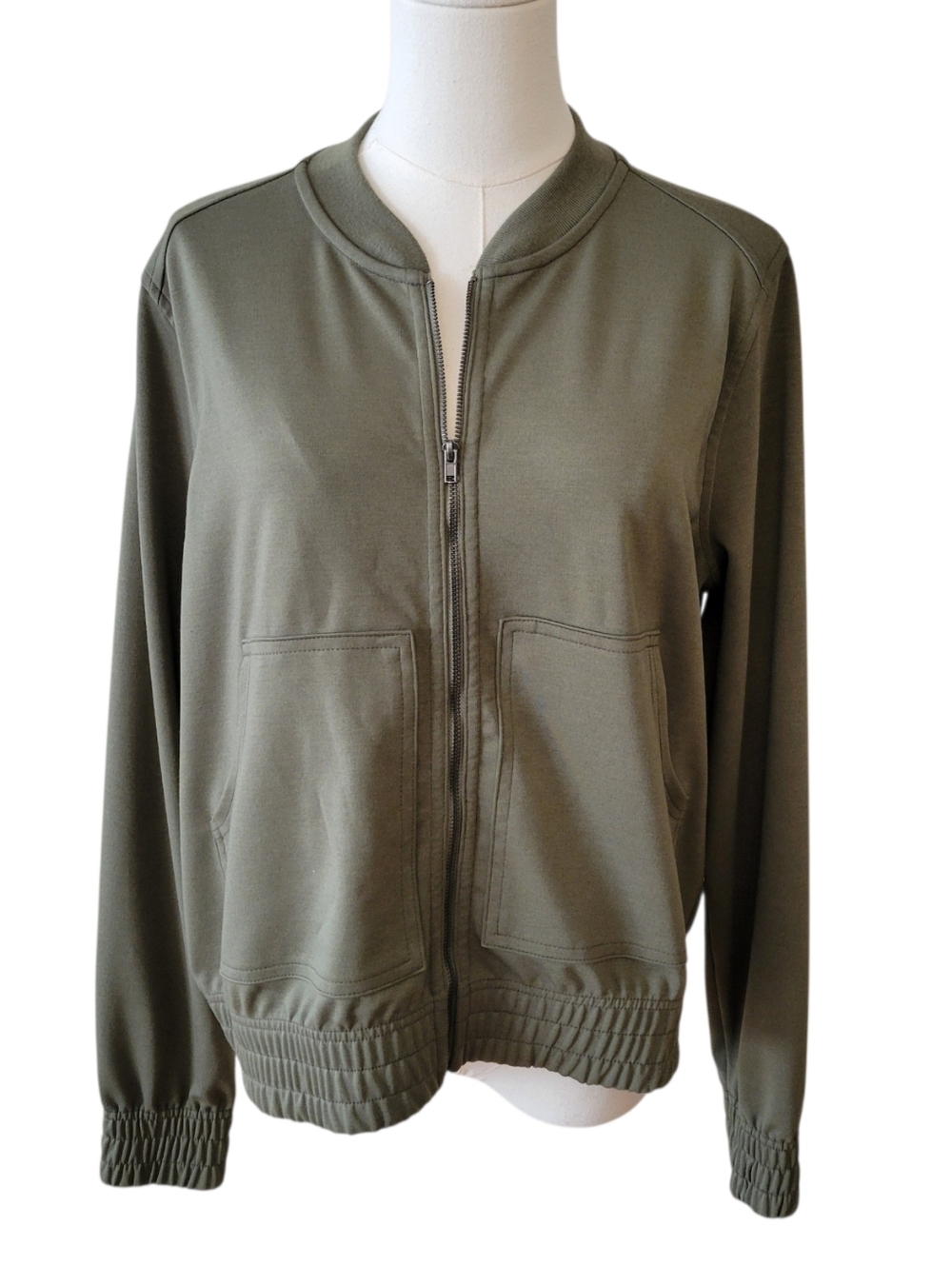 Banana Republic Army Green Velocity‎ Bomber Jacket Size Medium